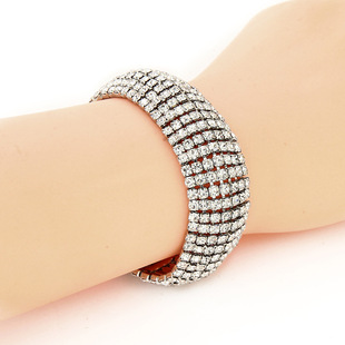 European and American jewelry women's Korean-style rhinestone bracelet Crystal women's bracelet rhinestone bracelet wholesale