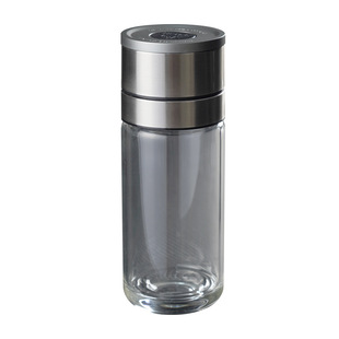 New One-Click Opening Double-Layer Anti-Scalding Glass Tea Water Separation Cup Quick-Open Press Car Tea Cup Insulated
