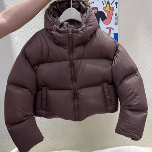Ken Dou Style Short Down Jacket Women's 2024 Winter New Online Popular American Bread Clothing Hooded Small Jacket Trendy