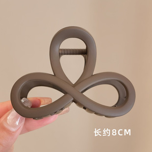 Casual Elegant Medium-sized Clip for Women's Back Half-tied Hair Shark Clip with Small Hair Volume, Hairpin Headgear