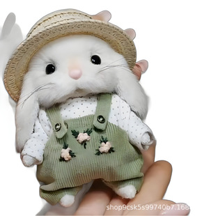 Gardener Rabbit Doll Plush Toy Rabbit Pendant Children's Comfort Rag Doll Boys and Girls Holiday Ceremony