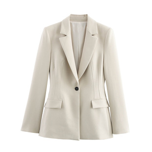 TAOP & ZA Spring and Summer New Women's Elegant Fashion Temperament Shoulder Slim Fit Suit Flared Pants 2204696