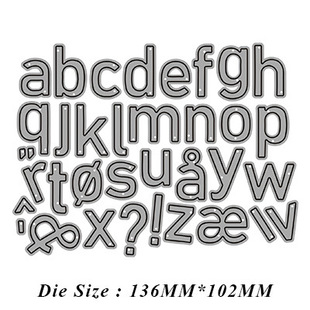 9 types of numbers and letters combination metal carbon steel knife mold DIY cutting knife mold cross-border supply new in March