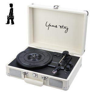 in stock cross-border wholesale retro home phonograph portable classical bluetooth audio suitcase vinyl record player