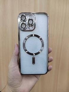 Пылезащитный чехол для iPhone 15 с гальваническим CD-рисунком Tail 14 Apple Magsafe Magnetic 13Pro, мягкий чехол