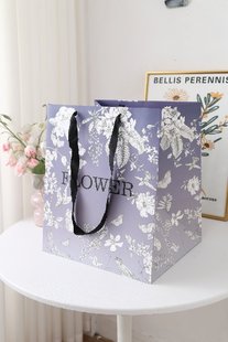 Valentine's Day Tanabata Thickened Flower Tote Bag Takeaway Mother's Day High-end Simple Ins Style Wedding Holiday Flower bouquet