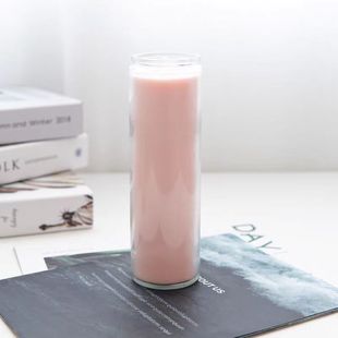 Cylindrical 7 Days Glass Bottle Colorful Aromatherapy Candle Party Party Outdoor Camping Home Lighting Decorative Candle