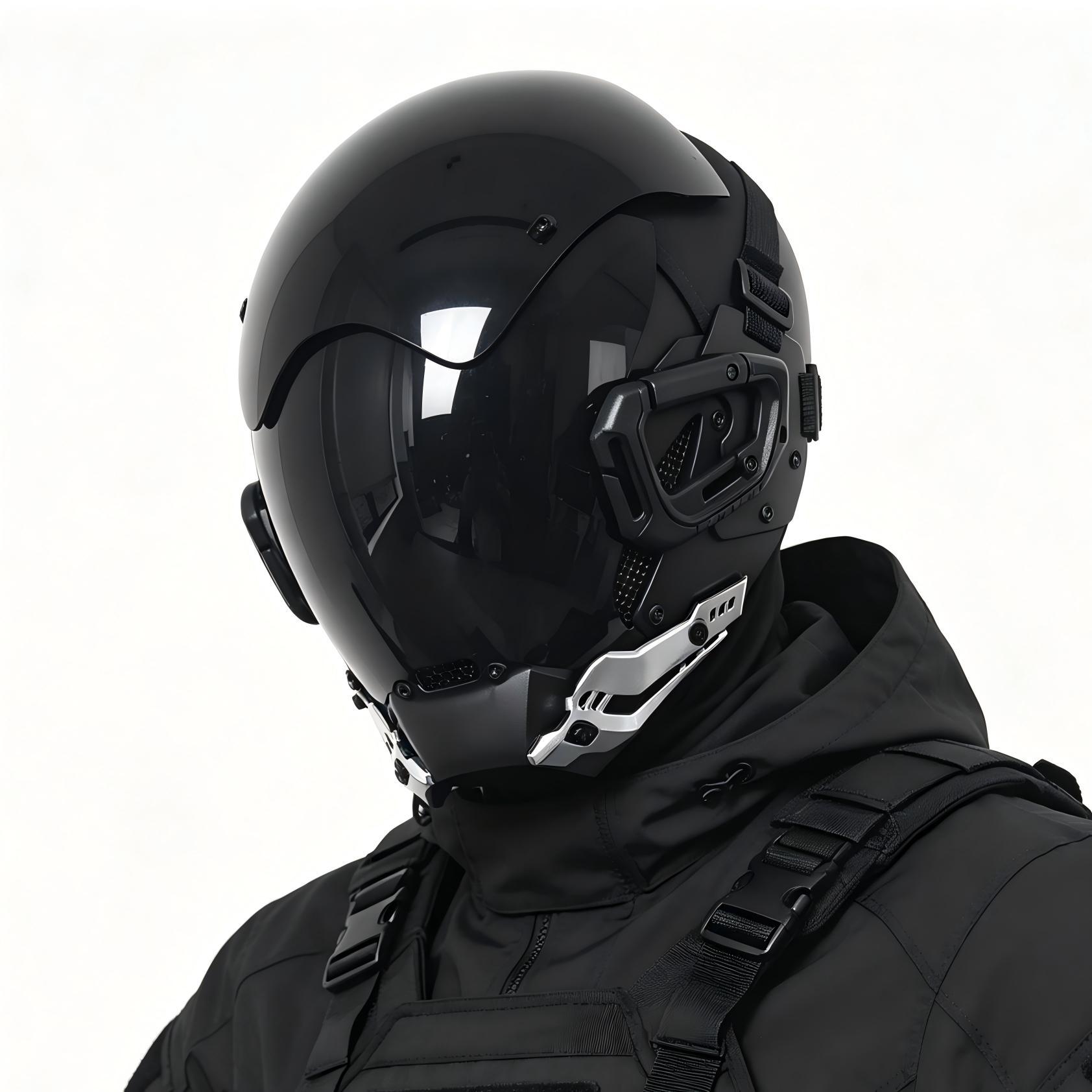 Cyberpunk mask, cosplay mask, role-playing street style disco helmet mask