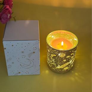 Valentine's Day Romantic Atmosphere Atmosphere Arrangement Planet Luminous LED Aromatherapy Candle Bed Close Cabinet Luminous Atmosphere Lamp