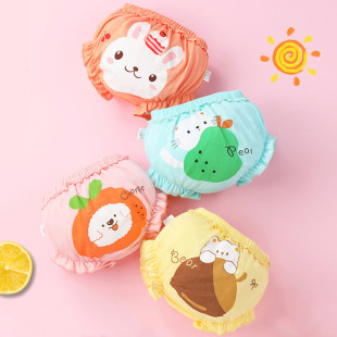 Baby underwear children's cotton 0-5 years old 1 baby girl bread pants 2 children 4 girls 3 thin 6 summer baby shorts