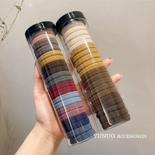 2025 new Korean version of 20 canned high elastic head rope seamless rubber band women's head does not hurt the hair does not tie the head