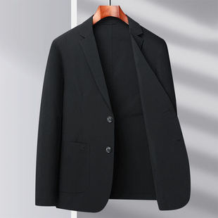 2025 Business Casual Suit Slim-fit Lightweight Sunscreen Jacket Men's Single-breasted Ice Silk Small Suit Young Men's Single-breasted Suit