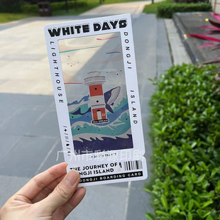 Ticket Stub Film Bookmark Customized Movie Star High-Definition Transparent Card Customized Creative Scenic Spot Check-In Collection Postcard
