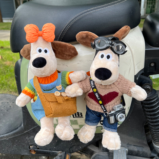 Motorcycle Decorations Doll Motorcycle Doll Tail Small Accessories Electric Car Ornaments Cute Leader Dog
