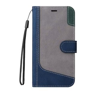 Suitable for IPHONE16 15 14 13 12 11PRO MAX XR X876 S24 three-color stitching leather case