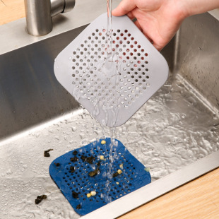 Square deodorant device silicone mat floor drain toilet anti-odor deodorant plug bathroom sewer sink deodorant cover