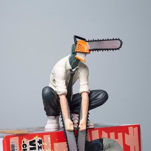 Chainsaw Man Furyu Electric Chainsaw Man Instant Noodle Press Car Case Model Ornament Boxed Figure