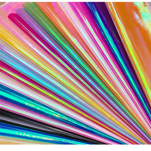 Factory direct in stock laser AB magic cloth iridescent stage performance clothing toys DIY composite fabric