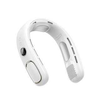 Foreign Trade 2025 New Refrigeration Leadless Neck Fan Outdoor Sports Fashion Air Conditioning Fan Portable Charging Digital Display