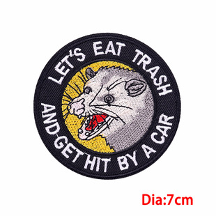 Cross-border Cartoon Embroidered Cloth Stickers DIY Hot Selling Cat Patch Stickers Hot Melt Adhesive Hat Accessories Beverage Bottle Decorative Stickers