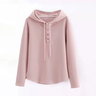 2024 early spring autumn new women's sweater women's short top explosion women's hooded long sleeve fashion