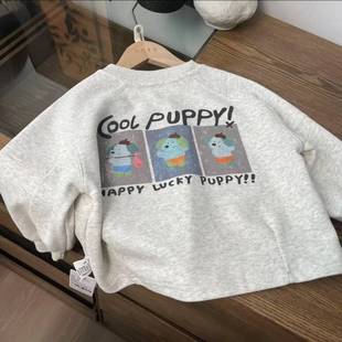 Children's Spring Sweatshirt Suit 2025 New Style Boys' Korean Style Stripesd Pants Fashionable Baby Girl's Autumn Clothes Trendy