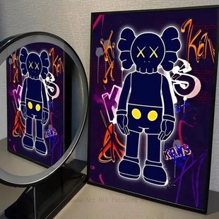 Мультфильм A-kaws Canton Painting производитель оптом для печати масляного холста