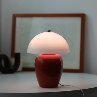 Cross-border Amazon AliExpress glass table lamp bedside bedroom decoration ceramic decoration retro lamp wholesale