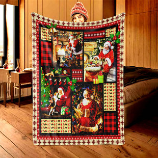 Factory supply Christmas Halloween blanket printing leisure blanket children blanket holiday gift box gift gift