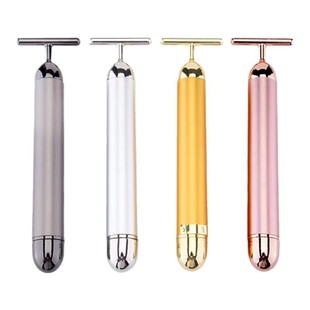 24k gold stick facial instrument eye T-shaped electric massage stick beauty tool massage instrument