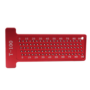 T-100MM woodworking scribing ruler aluminum alloy hole ruler T-type ruler metric