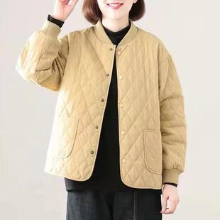 Middle-aged mother light small cotton-padded jacket wholesale cotton-padded women's winter coat 2024 new plus size foreign style wholesale