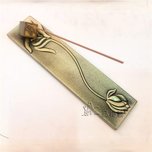 Soaring Ear Three-legged Furnace Xuande Furnace Copper Incense Burner Handmade Copper Coated Pulp Worship Antique Household Play Ornaments