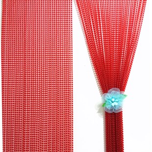 Purple Bead Curtain Door Curtain Plastic Curtain Partition Living Room Bedroom Entrance Anti-mosquito and Fly Surface Curtain Decoration Imitation Crystal Gold Protection