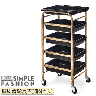 Five-layer Hairdressing Tool Cart, Hairdressing Cart, Free Shipping, Hair Salon Tool Cart, Beauty Cart, Trolley, 5-layer Survival