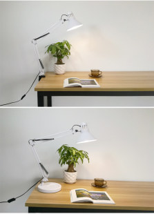 Hehui LED Eye Protection Table Lamp Folding Long Arm Dormitory Bedside Desktop Learning Work Nail Art Pattern Repair Light