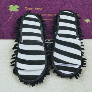✅ 4 Get 1 Free Open-Toe Spring & Fall Floor-Heated Wooden Floor Slippers, Silent and Anti-Scratch, Lazy People Can Mop the Floor