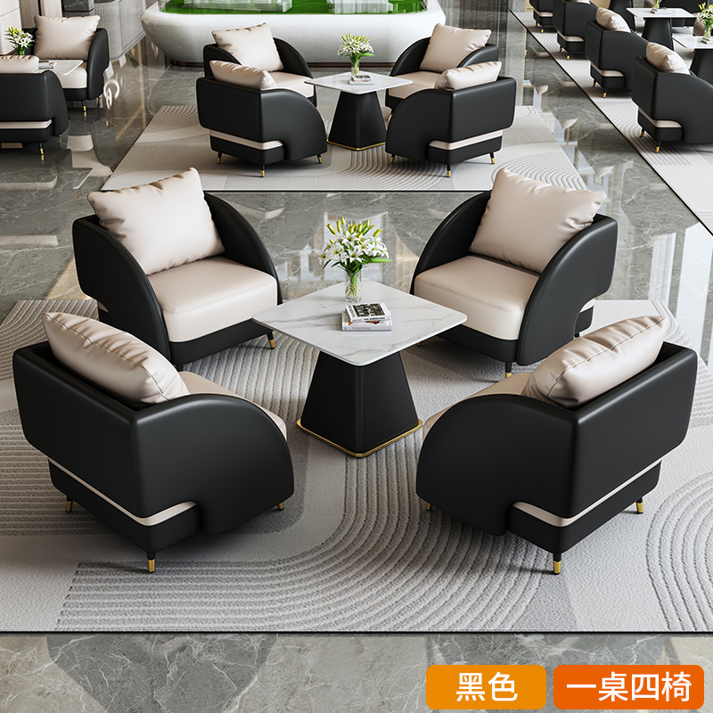 One Table and 4 Chairs Black