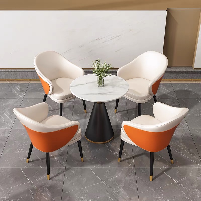 One Table and 4 Chairs Orange