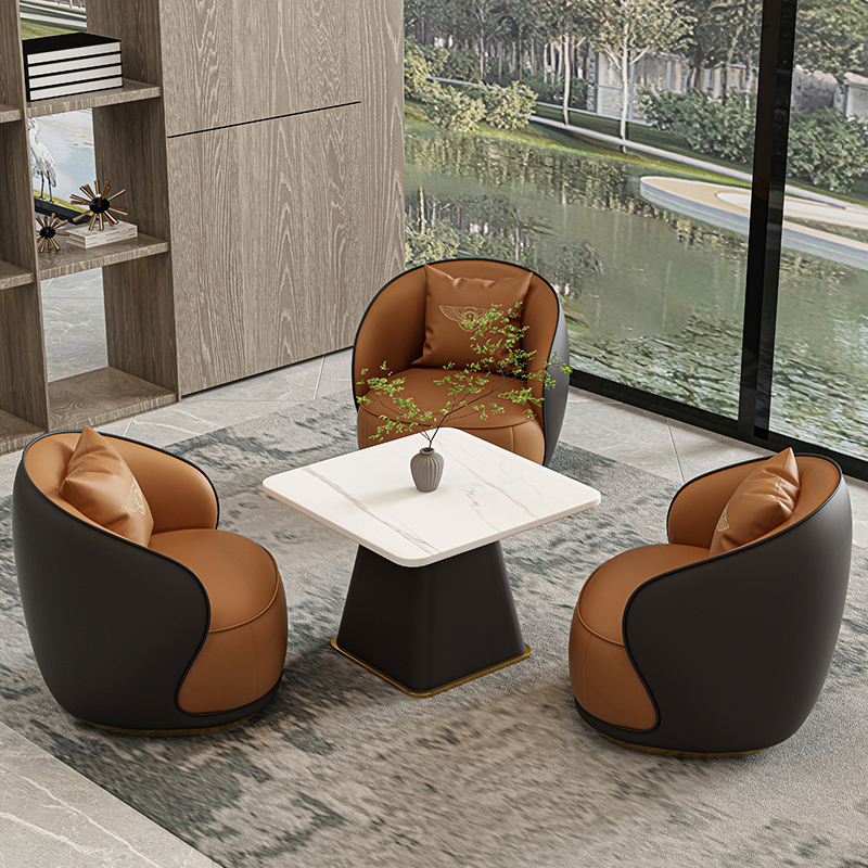 One Table and Three Chairs, Black Color, Premium Cat-Scratch Resistant Leather, Damage Compensation Guaranteed