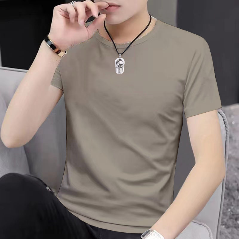 Short Sleeves[Solid Color]Camel