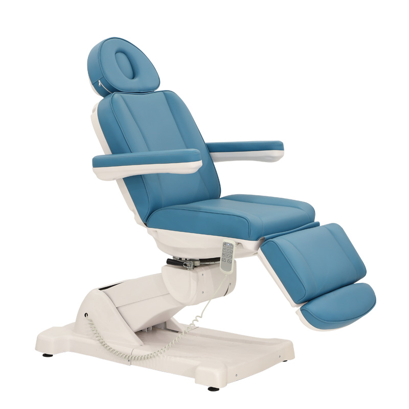 Three Motors + White Base + Blue Leather