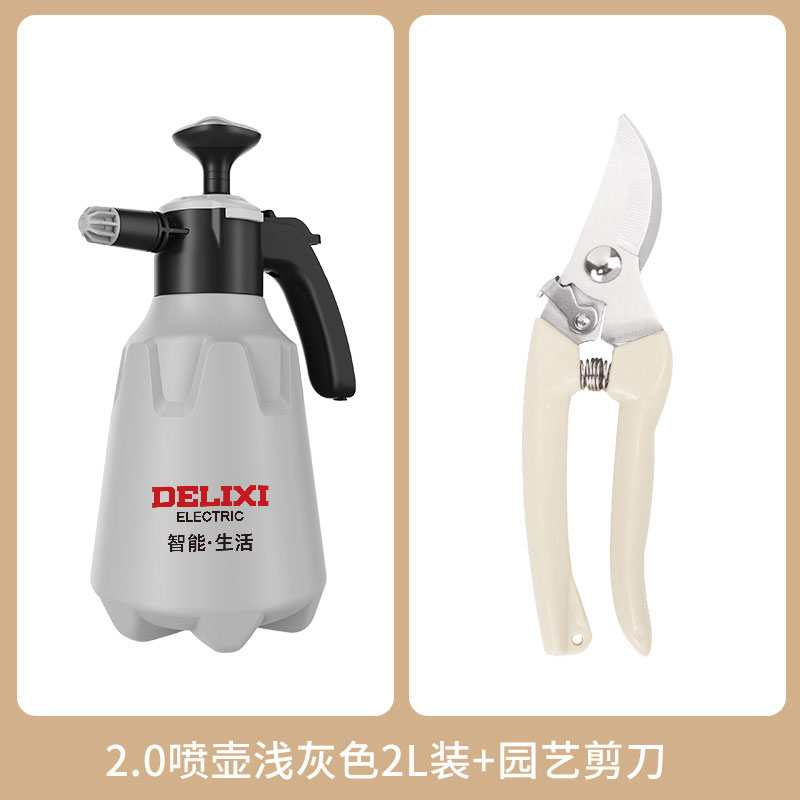 2L 두꺼운 납 회색 + 원예 가위