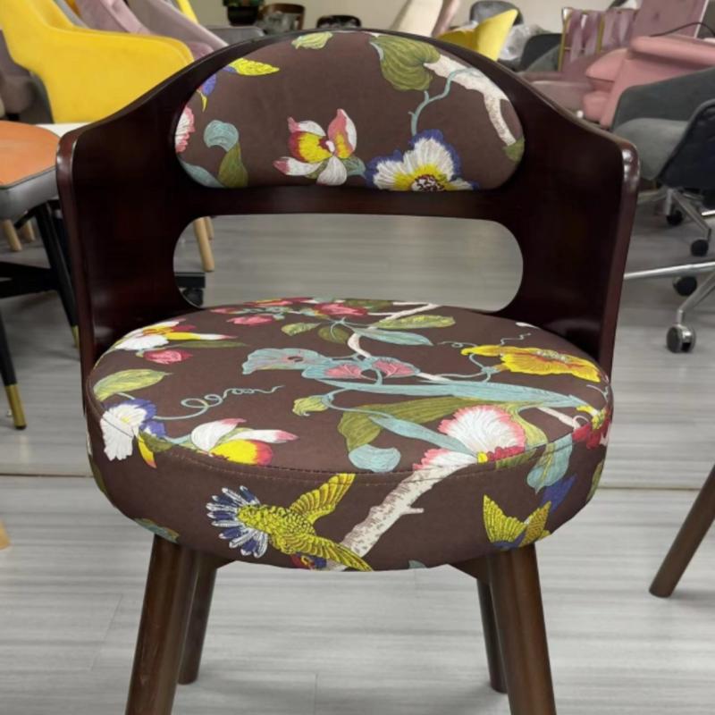 Pattern - Birds and Flowers [Wooden Walnut Color]