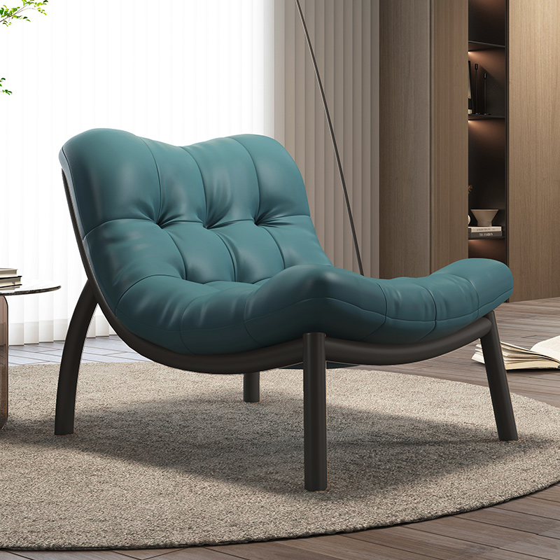 Blue Leather + Painted Frame