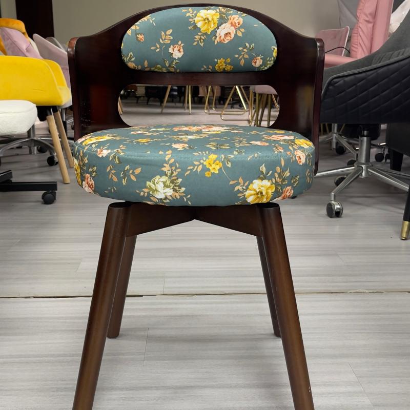 Pattern - Country Flowers [Wood Walnut Color]