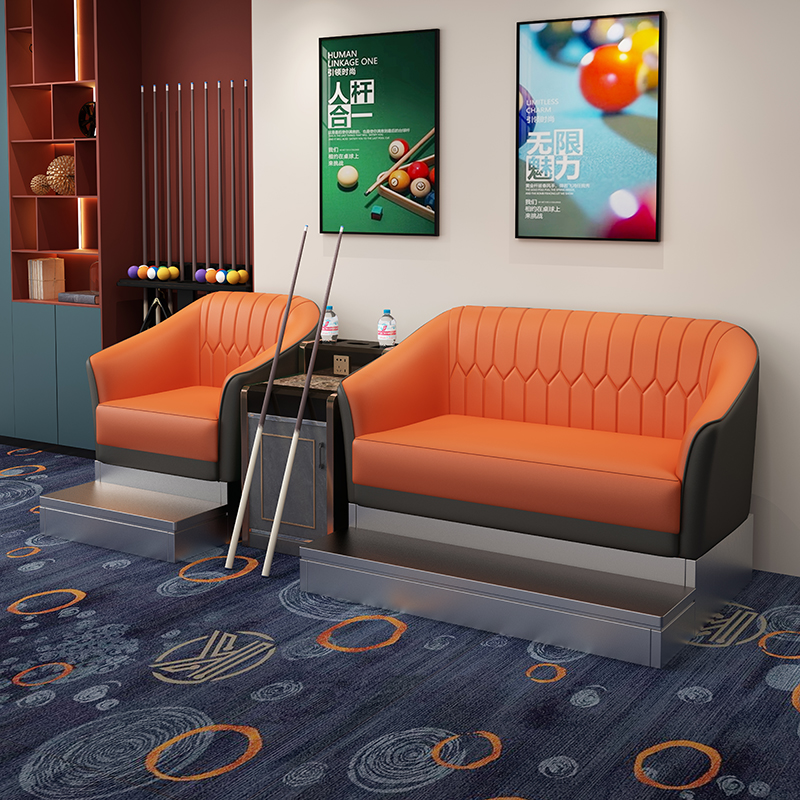 Yuanbao Three-Seater [Orange + Gray]