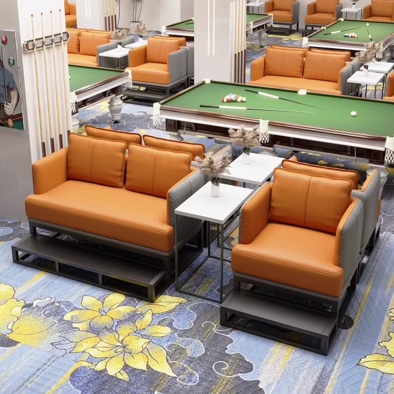 2+1+ Square Table Orange