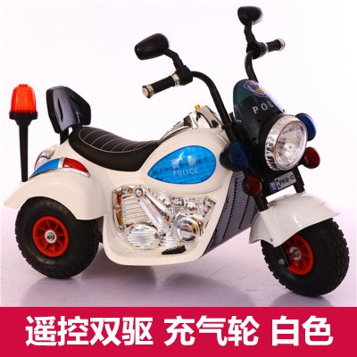 Remote Control Version★Inflatable Wheel White Dual Drive