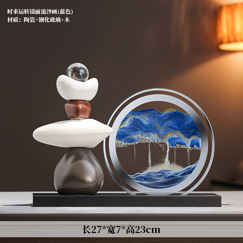 [Better Than Blue]Time Comes and Turns Mirror Quicksand Painting